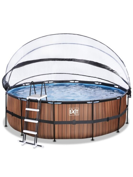 Басейн EXIT 450х122 см + тепловий насос + пісочний фільтр